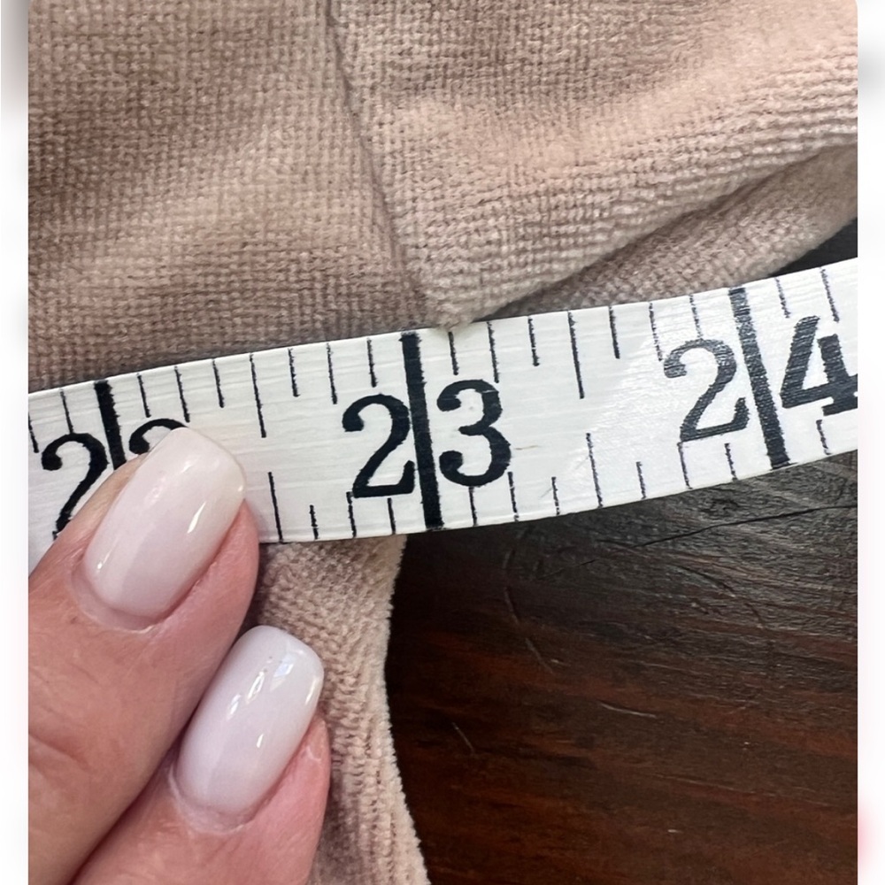 J. Jill Pure Jill Tan Velour Pullover Sweatshirt L - Picture 8 of 8